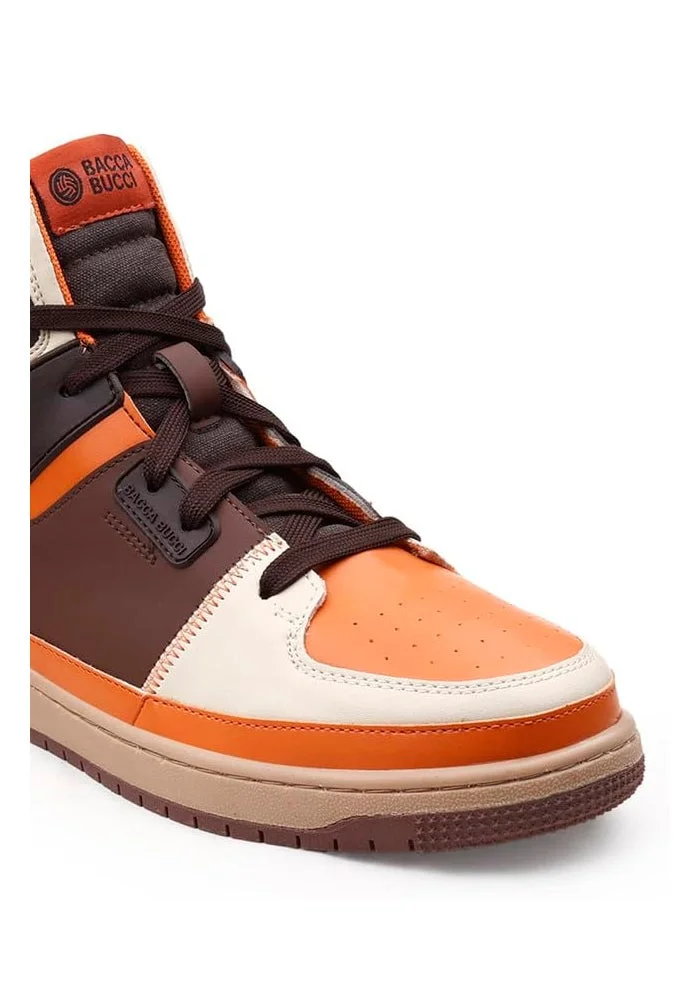 Bacca Bucci Caramel Gourmet Collection: High-Top Sneakers Inspired by Dessert Indulgence for Men | Best Price UAE